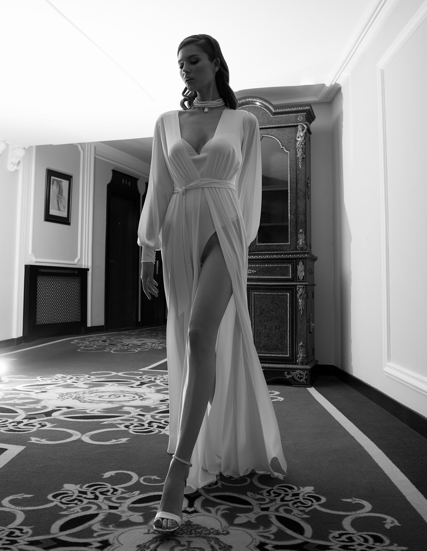 NOLA GREY-BRIDAL ROBE - CANDICE