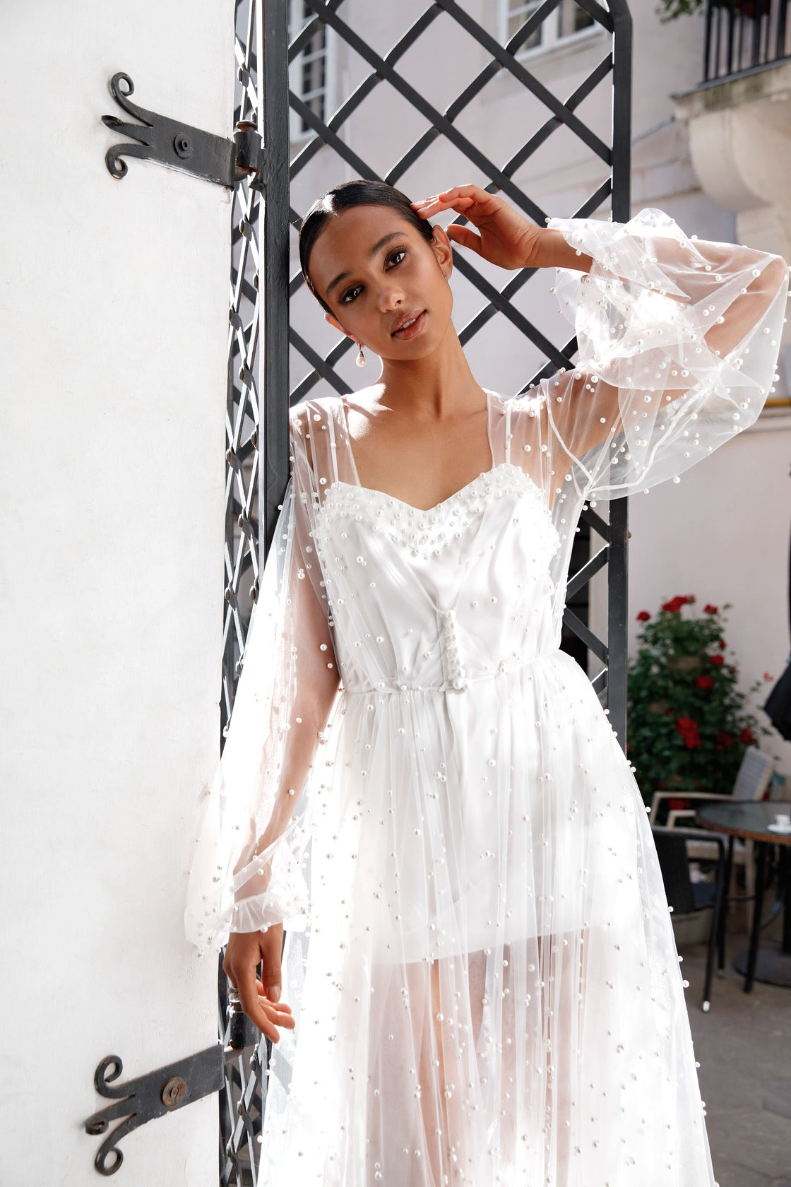 NOLA GREY-BRIDAL ROBE-CLARISE