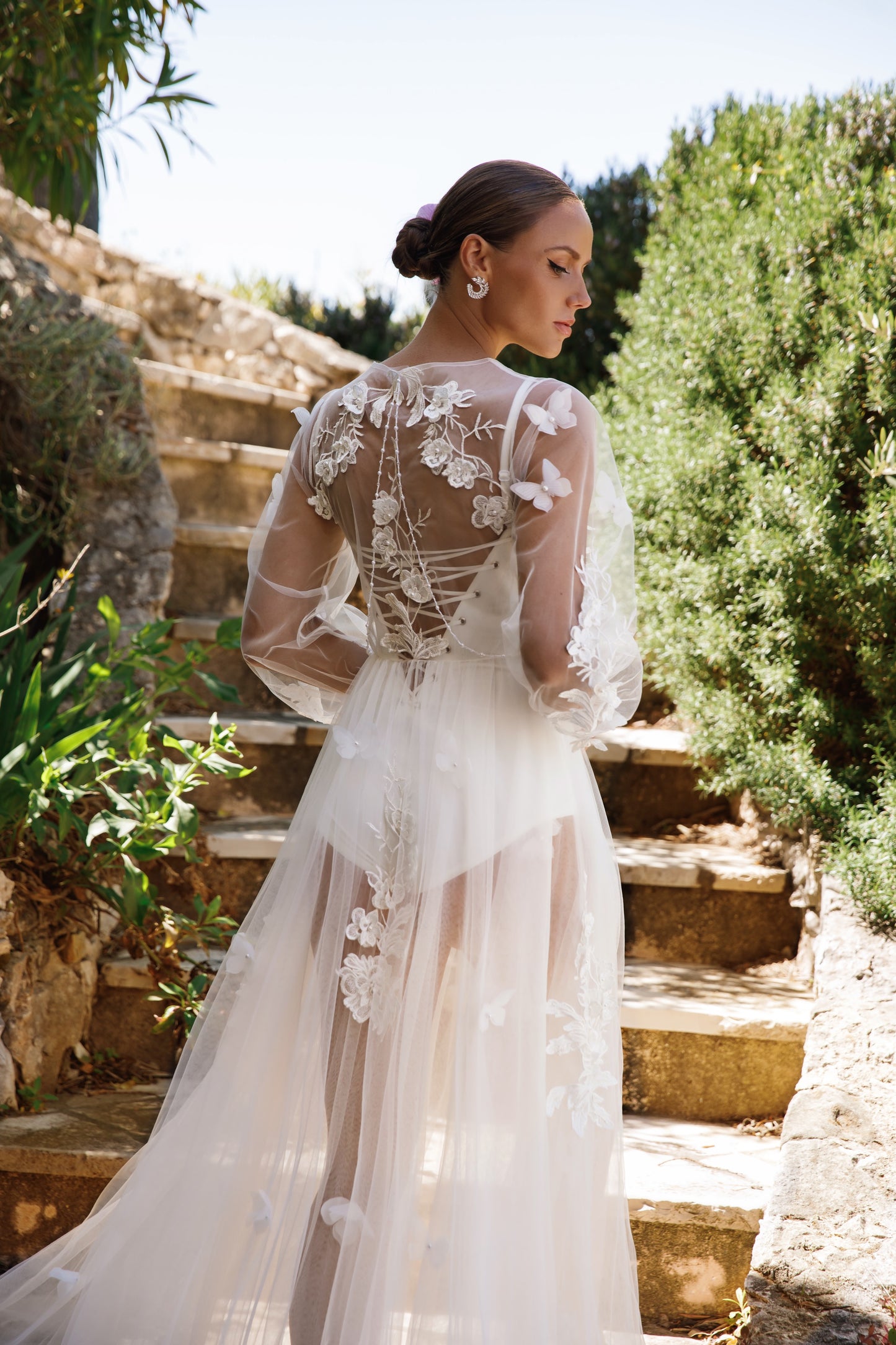 BRIDAL ROBE - RAVEN  - Limited Stock
