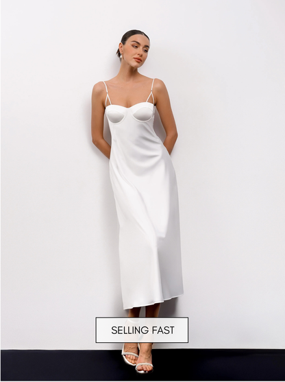 SLIP DRESS - DIANA midi