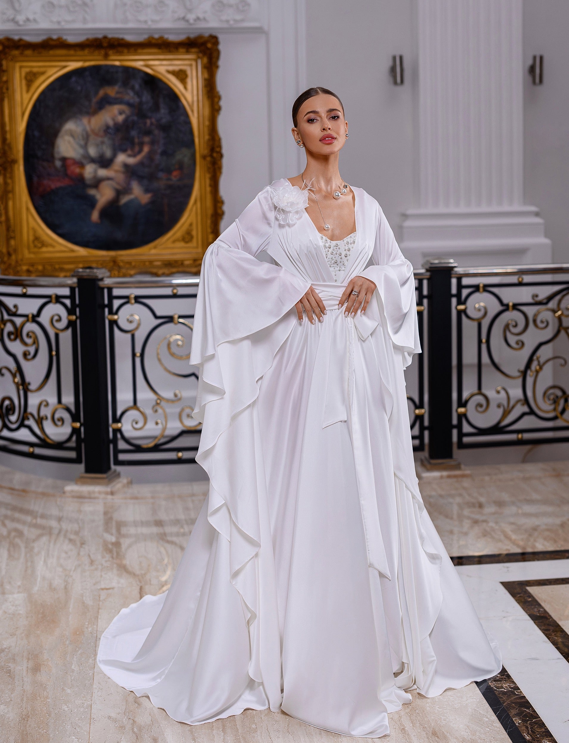 BRIDAL ROBE - NAOMI - NOLA GREY