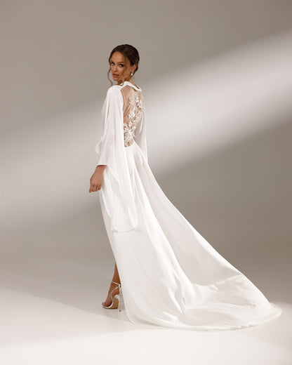 NOLA GREY - BRIDAL ROBE - COLIBRI