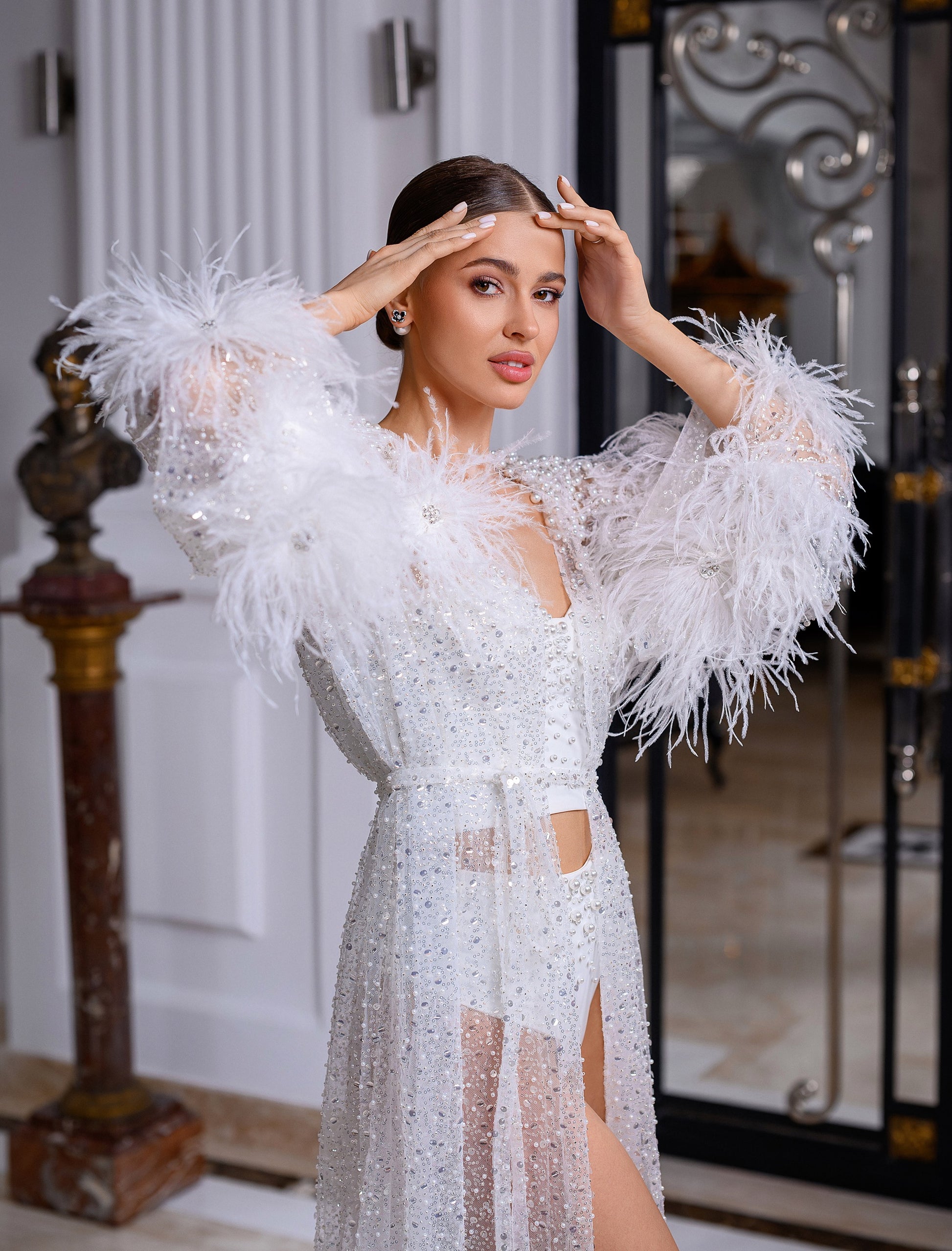 BRIDAL ROBE - TIFFANY - NOLA GREY BRIDAL ROBE - TIFFANY - NOLA GREY